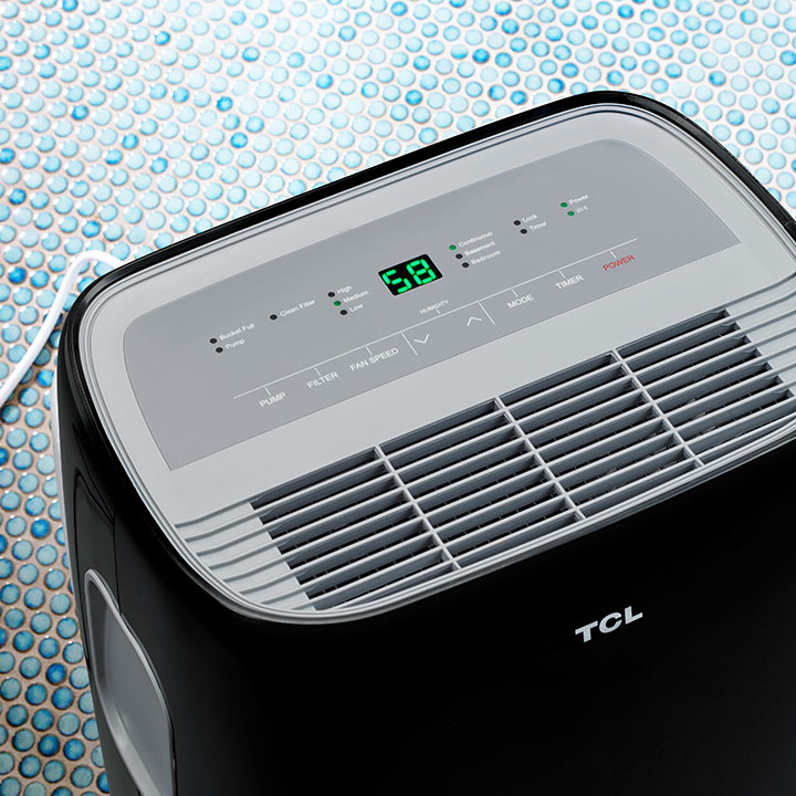 TCL 50 Pint Smart Dehumidifier - 50D91-B | TCL USA